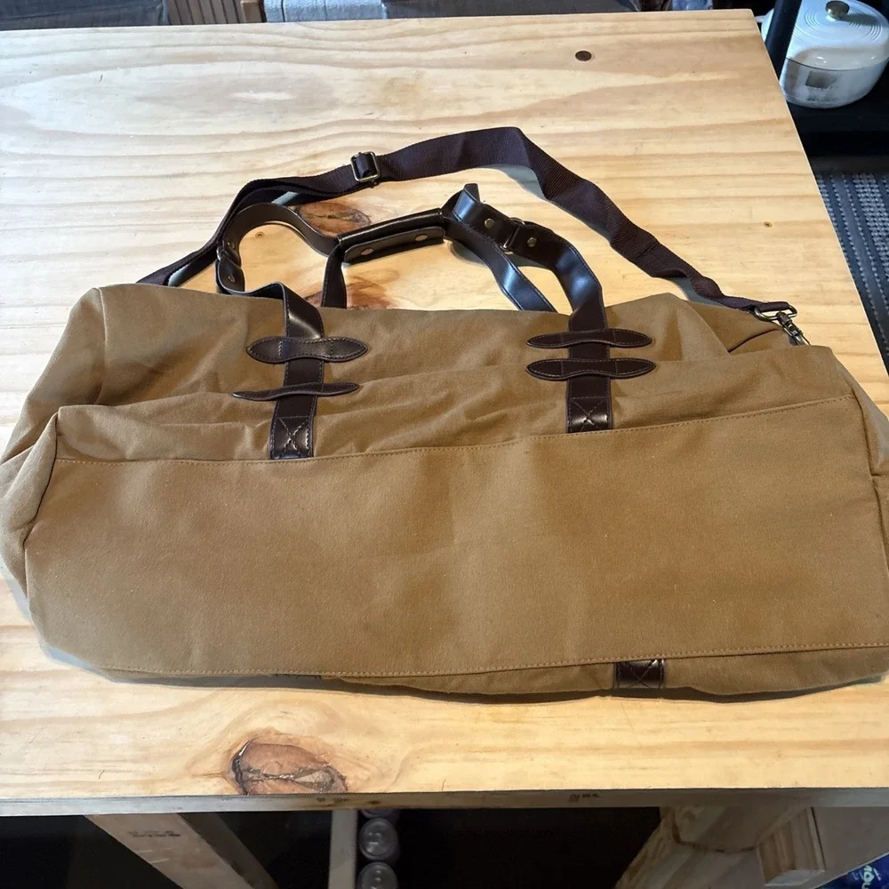 Woodland Creek Deer Embroidered Canvas Duffle Bag 20